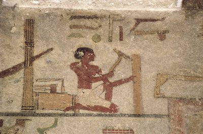 Carpenters Workshop (detail) by Unknown